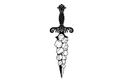 Ornamental Dagger Silhouette Bundle, an Object Illustration by Gaye Art (Thumbnail 27 of 31)