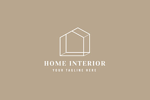 Home interior logo illustration, a Branding & Logo Template by Dyn Studio
