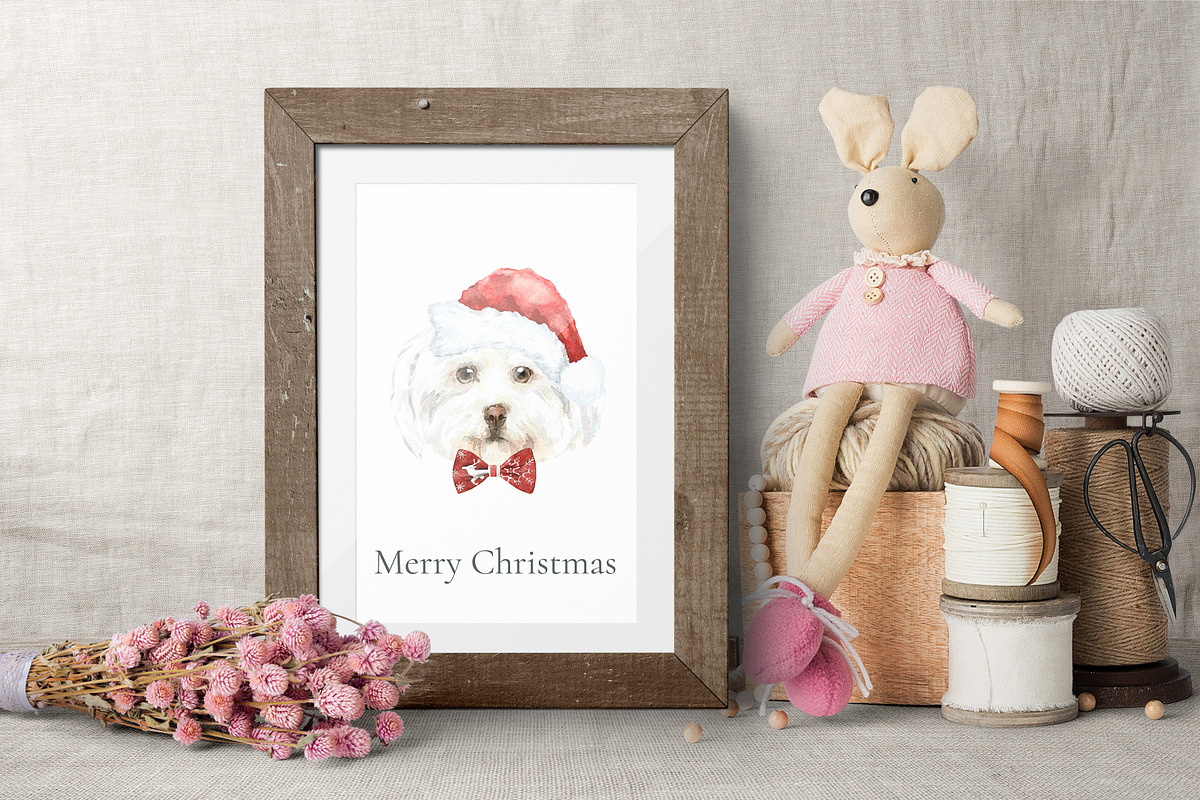 Christmas Character Dogs & Cats, an Animal Illustration by Catherine Wheel (Photo 9 of 23)
