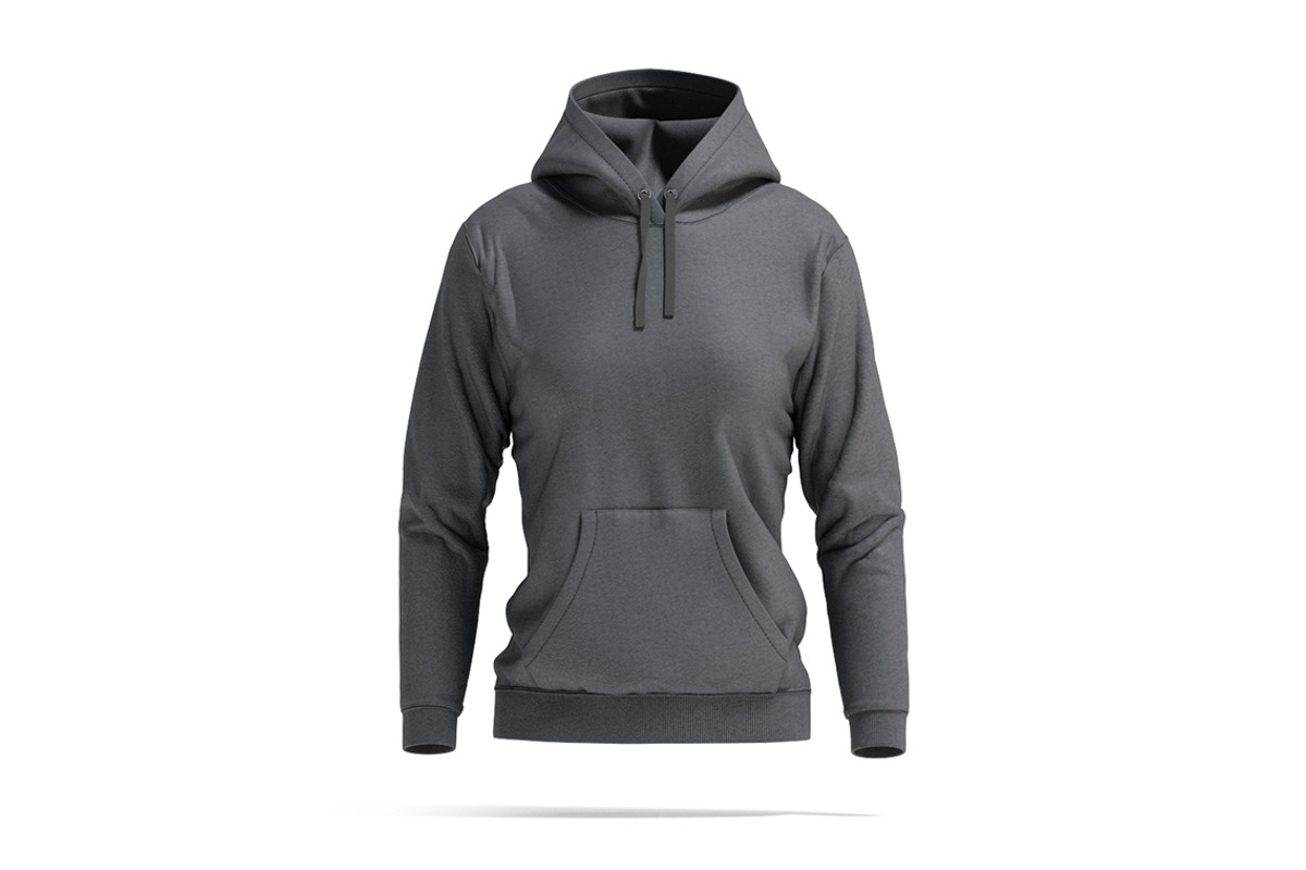 Black Sport Women's Hoodie 3D Model, an Object 3D Model by rebrandy (Photo 1 of 9)