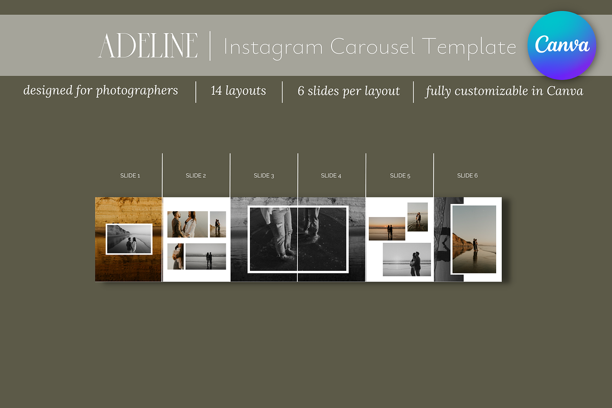Adeline | IG Carousel Template, a Social Media Template by Studio Annie Louise (Photo 3 of 7)