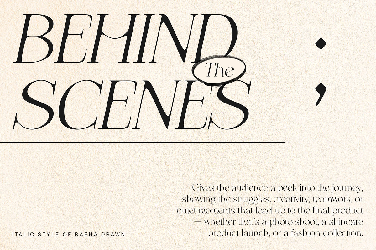 Raena Drawn, a Serif Font by Craft Supply Co. (Photo 4 of 8)