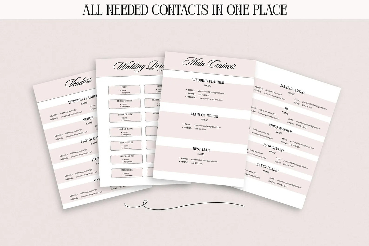 The Ultimate Wedding Day Binder, a Brochure Template by PixelBloomClub (Photo 7 of 8)
