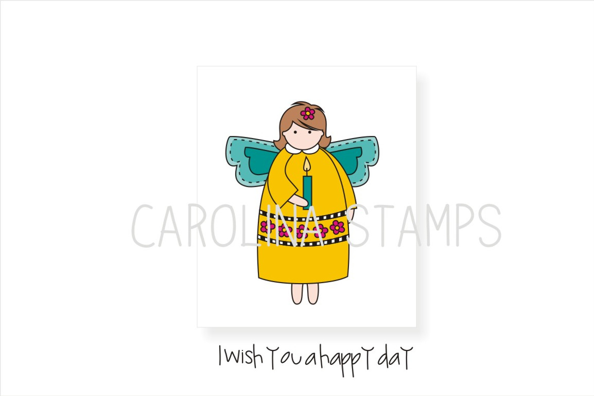 Wishing Angel Digital Stamp
