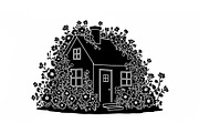Cute House Silhouette Bundle, an Illustration by Designs_River (Thumbnail 22 of 31)