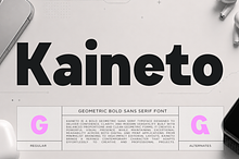Kaineto – Geometric Bold Sans Font