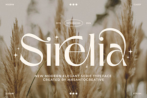 Sirelia – Modern Elegant Serif Typef, a Font by kangfont Studio