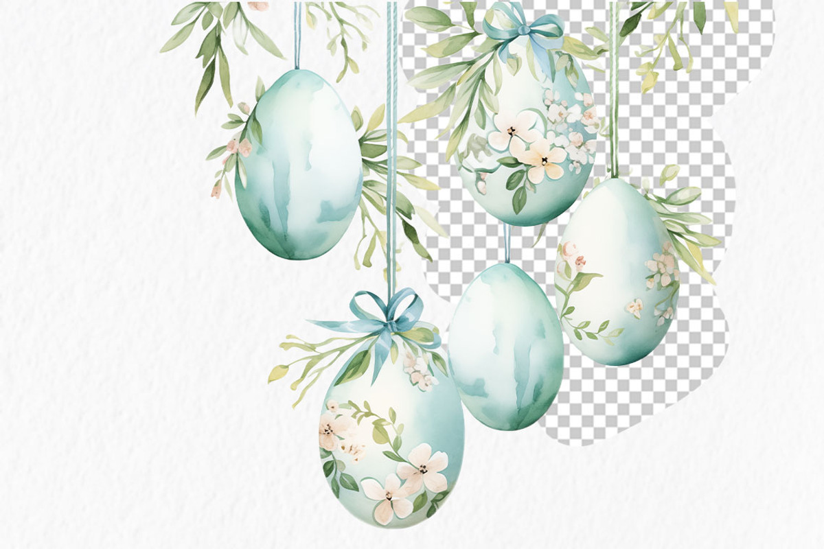 Easter egg border clipart, an Object Graphic by MyLittleMeow (Photo 4 of 7)