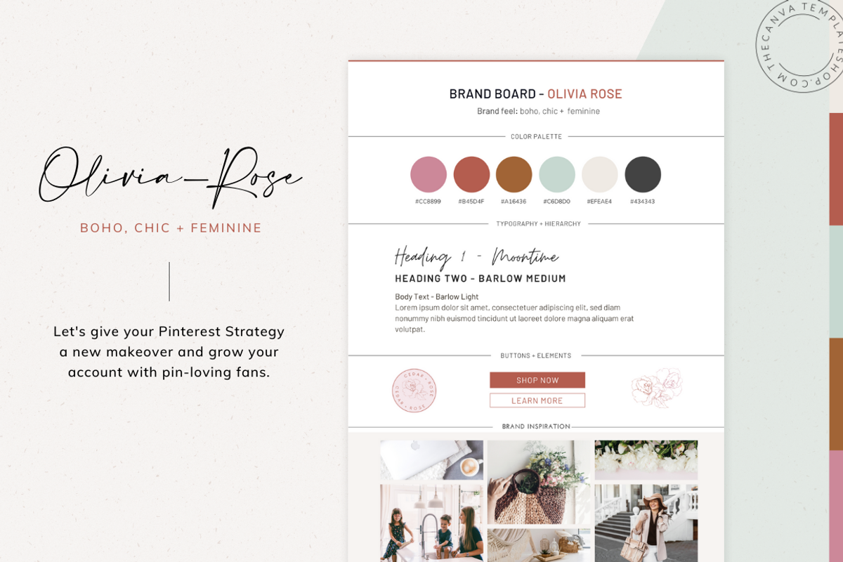 Olivia-Rose YouTube Canva Template, a Social Media Template by The Canva Template Shop (Photo 6 of 6)