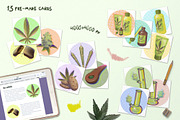Colourful Marijuana Stuff, a Healthcare Illustration by AlenaO (Thumbnail 3 of 4)