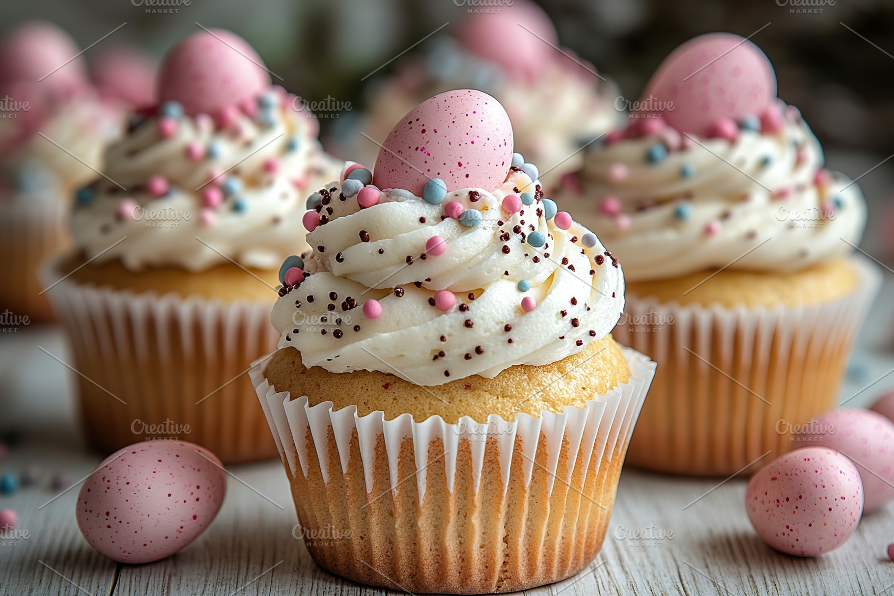 Sweet cupcakes for Easter holiday, a Food & Drink Photo by AlyaAnd