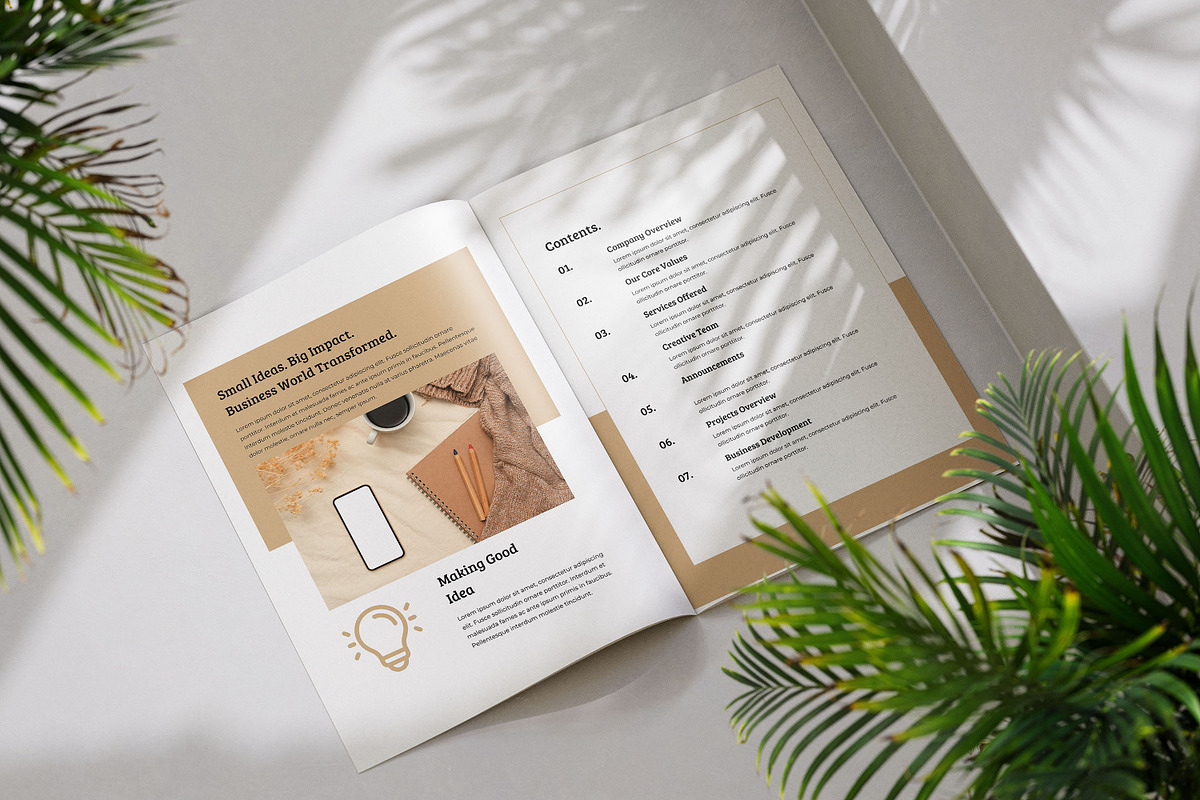 Minimal Business Brochure, a Brochure Template by SmmrDesign (Photo 2 of 9)