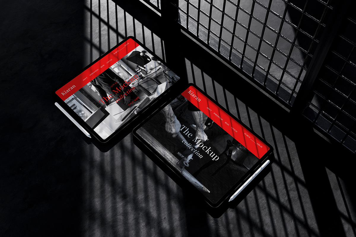 iPad Pro Dark Shadow Scene Mockup, an iPad Mockup by Art-Jek.std (Photo 1 of 2)