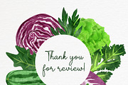 Vegetables, Herbs Watercolor Clipart, an Object Graphic by JSolomatina (Thumbnail 15 of 15)