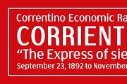 Correntino Railway, a Sans Serif Font by Fabio Ares (Thumbnail 1 of 7)