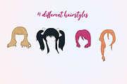 Cute Dress-Up Paper Doll Printable, a Person Illustration by Kaleidokika (Thumbnail 4 of 6)