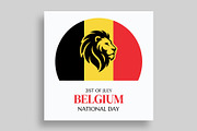 Belgium National Day Banner Template, a Social Media Template by nandinigraphics (Thumbnail 2 of 3)