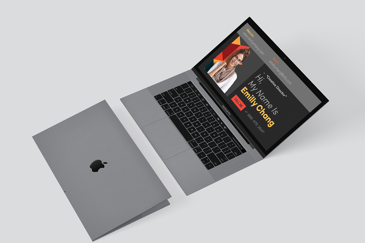 Laptop Business Card - Creative Dir., a Business Card Template by TheFeture (Photo 1 of 5)