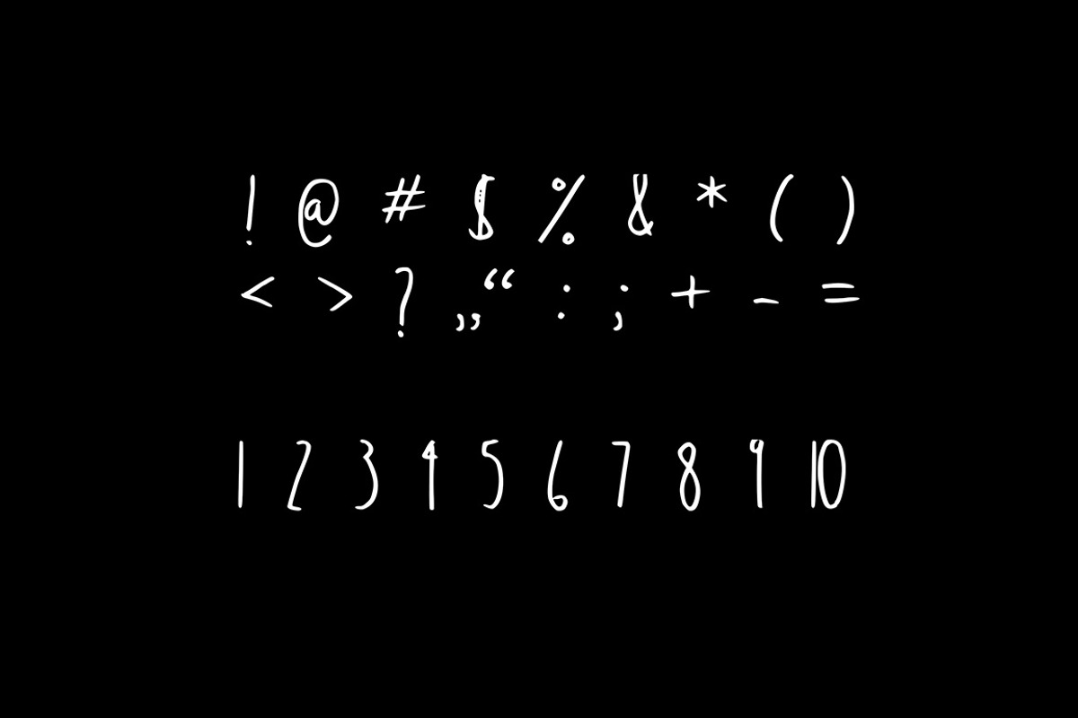 PROWLING A hand drawn font preview 4