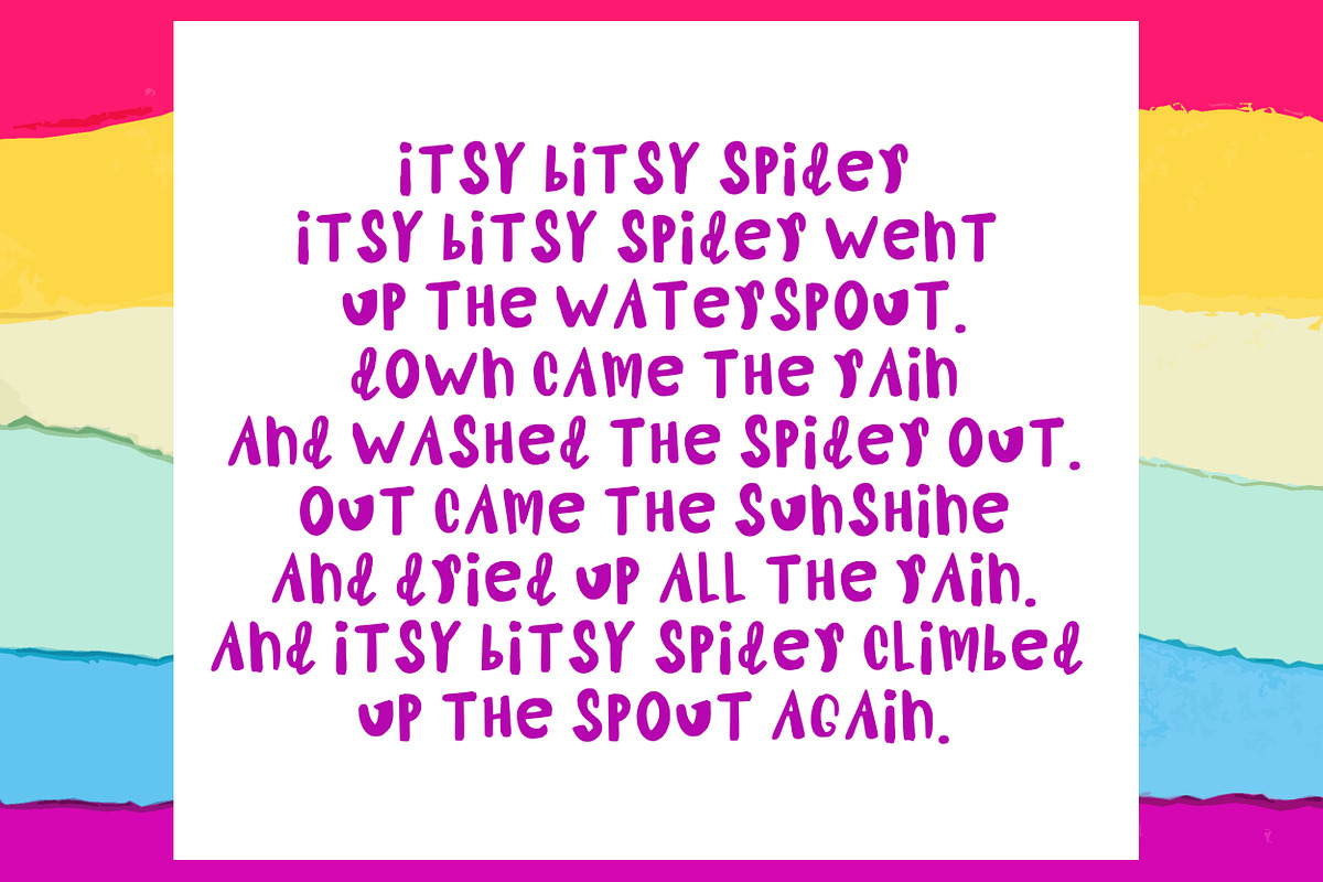 Sunny is a funny cute child font., a Script Font by SketchArtStudio (Photo 4 of 5)