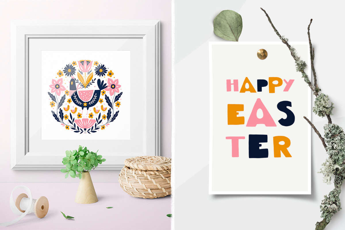 Easter Folk Art collection, an Object Graphic by DariSmartArt (Photo 12 of 14)