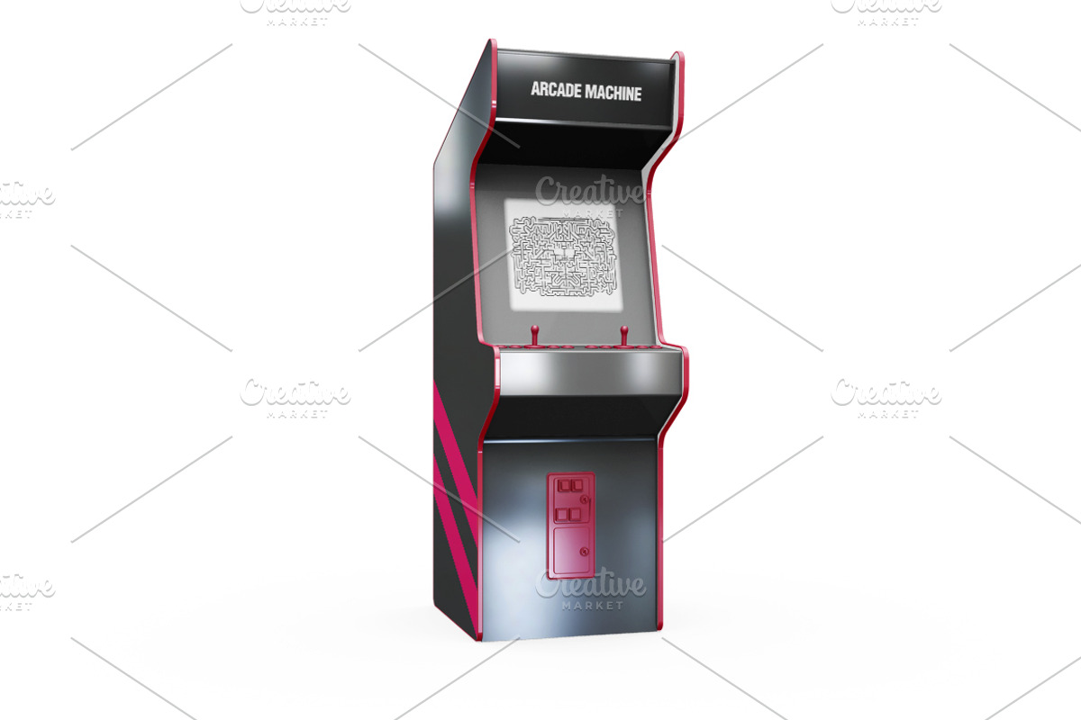 Arcade Game Machine Mockup, a Product Mockup by PixelMockup (Photo 6 of 17)