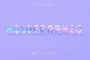 Holographic Text Effect Mockup, a Pattern Graphic by Xtrahive (Thumbnail 3 of 3)
