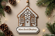 Gingerbread Houses Ornament Bundle, a Decorative Illustration by svgocean (Thumbnail 4 of 13)