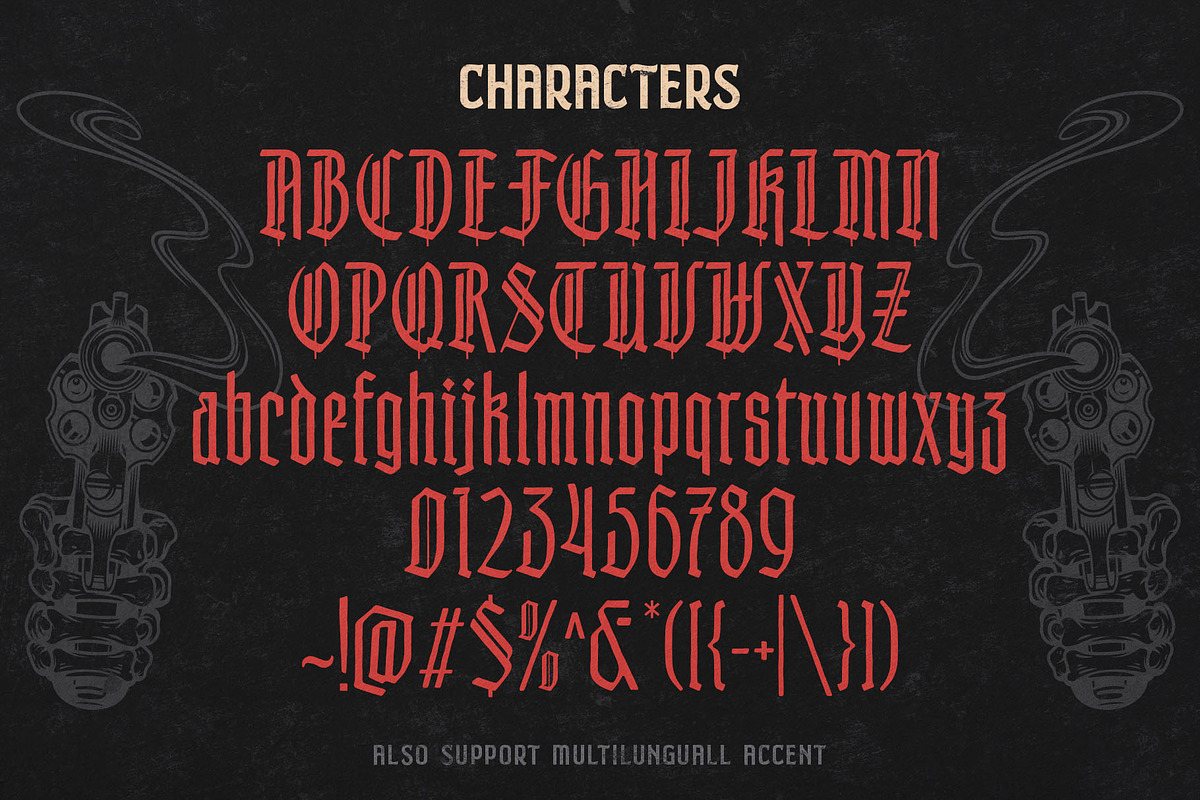 Wellfoge Blackletter Rough Font, a Blackletter Font by alit design (Photo 19 of 20)