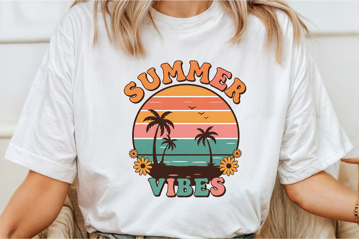 Summer Retro Sublimation Bundle, an Illustration by Libby Wishes (Photo 5 of 13)