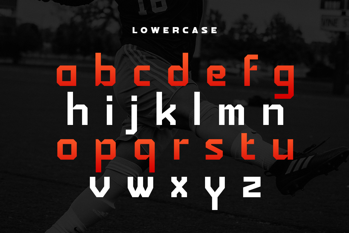 Soccer – Modern Sport Logo Font, a Sans Serif Font by Hamz Studio (Photo 6 of 16)