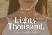 Eighty Thousand, a Serif Font by Jrray Studio (Thumbnail 1 of 6)