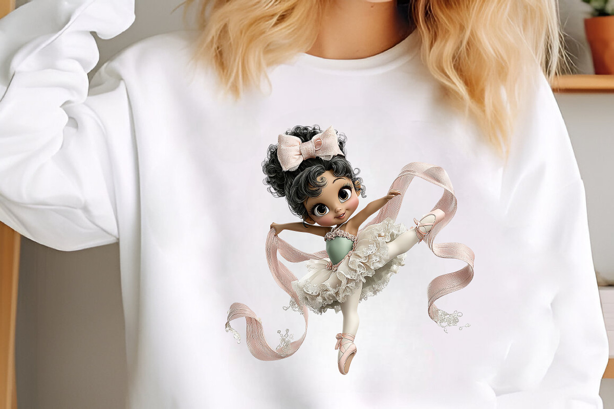 Whimsical Ballerina Girls Clipart, an Illustration by designcity5 (Photo 4 of 5)