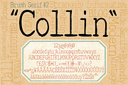 Brush Serif - Collin *HAND PAINTED*, a Serif Font by Ed J Brown (Thumbnail 3 of 4)