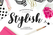 Stylish Brush with Bonus, a Handwritten Font by Nicky Laatz (Thumbnail 2 of 5)