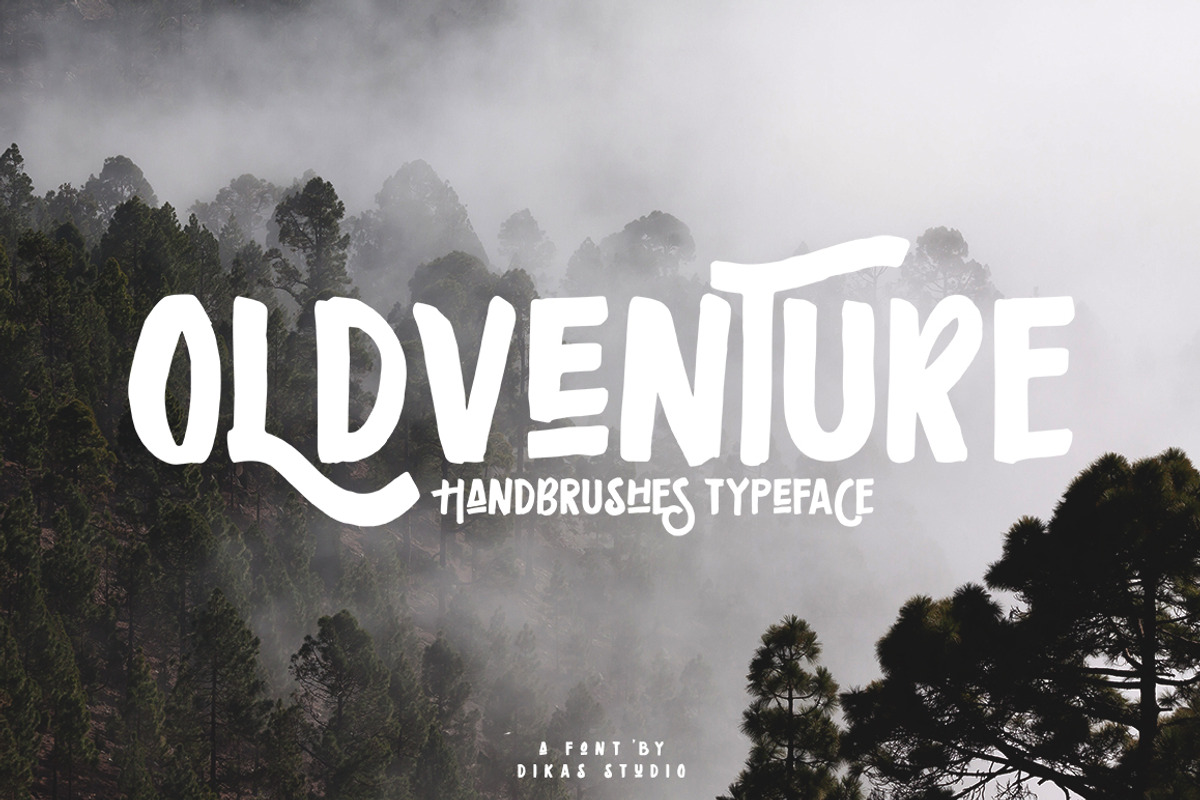 Oldventure - Handbrushes Typeface preview 2