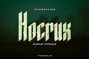 Hocrux Display Font, a Serif Font by edukka (Thumbnail 1 of 9)