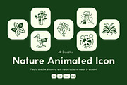 Animated Nature Doodle Icon Set, an Outline Icon by Vectors Market (Thumbnail 1 of 5)