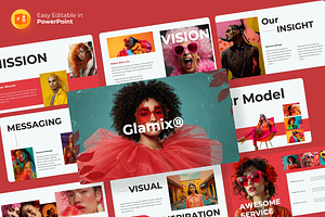 Fashion Glamix PowerPoint Template, a Presentation Template by Premast