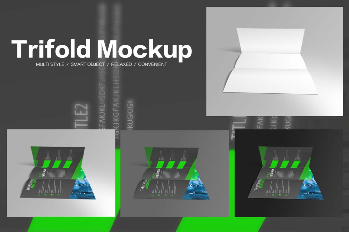 Trifold Mockups, a Mockup by alphadesign (Photo 5 of 13)