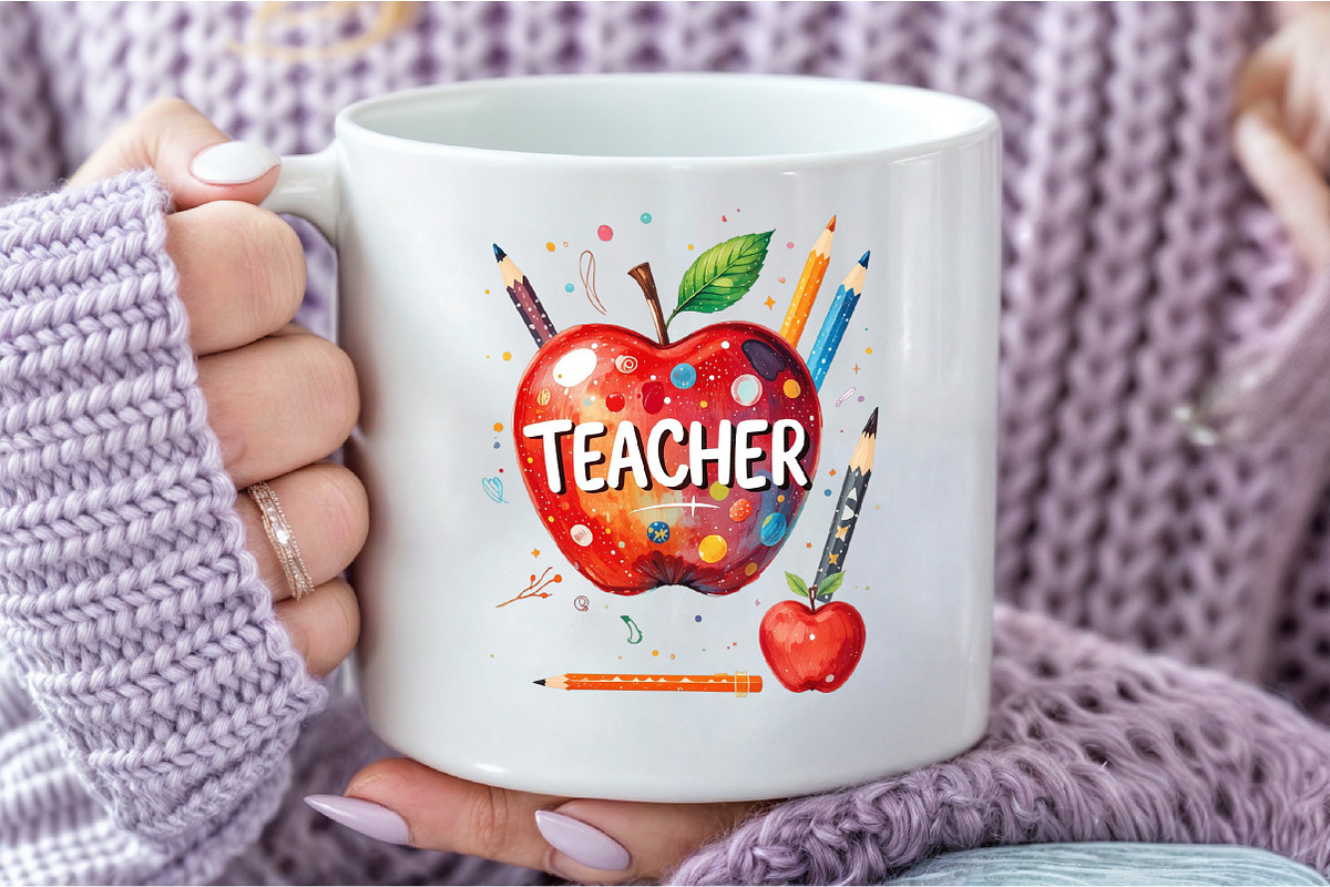 Best Teacher Teacher's Day Clipart, an Illustration by DreamCafeArt (Photo 4 of 7)
