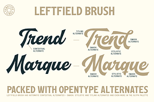 Leftfield Script, Sans & Serif