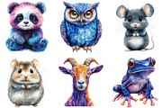 Cute Evil Animals Clipart, an Illustration by Craft Nest (Thumbnail 3 of 7)