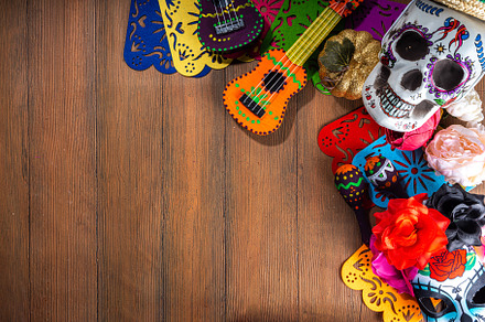 Dia de los muertos background, a Holiday Photo by Rimma