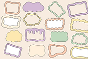 Irregular Organic Shapes & Frames, an Object Illustration by MarisoArt (Thumbnail 6 of 8)