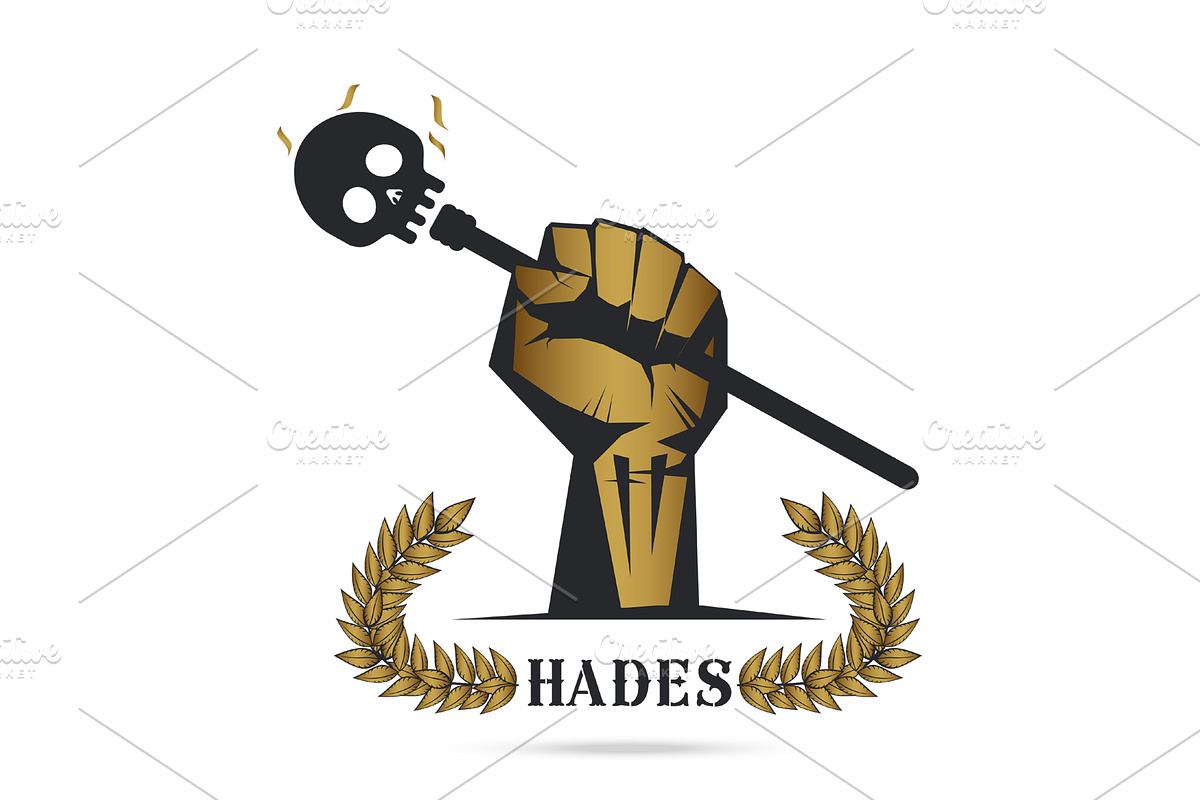 Logo of greek god Hades, image size:1200x800