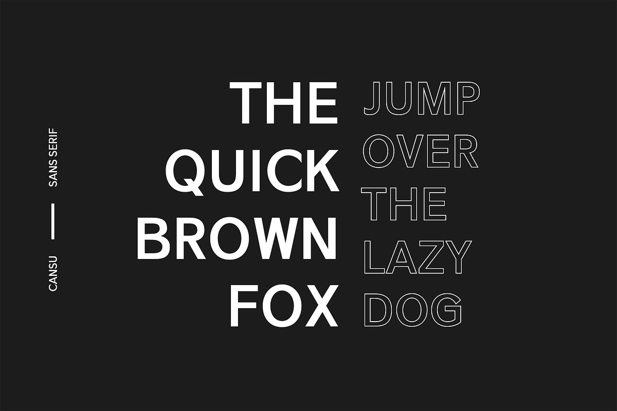 Cansu Sans Serif Font Family preview 3