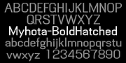 MyhotaHatched, a Sans Serif Font by Ingrimayne Type (Thumbnail 6 of 6)