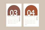 Simple 2023 New Year Calendar, a Stationery Template by Lucky Xtian (Thumbnail 3 of 4)