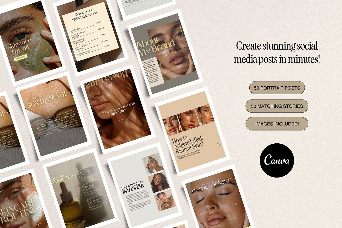 Skincare Post and Stories IG preview 8